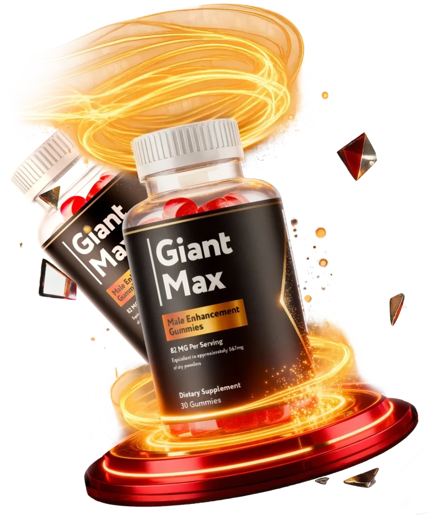 Bottle of GiantMax male enhancement gummies